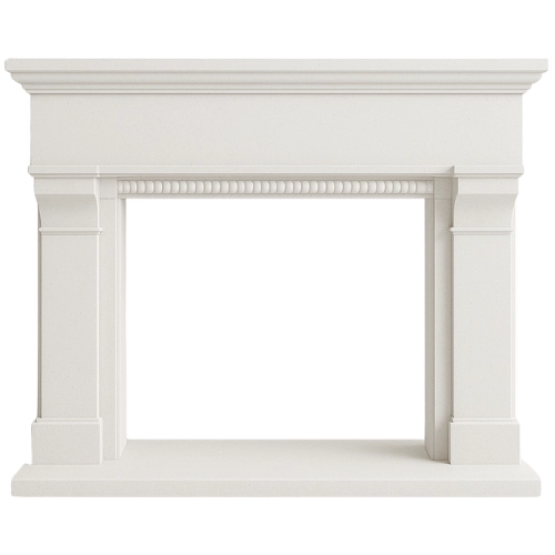 Custom #90 Fireplace-White Limestone