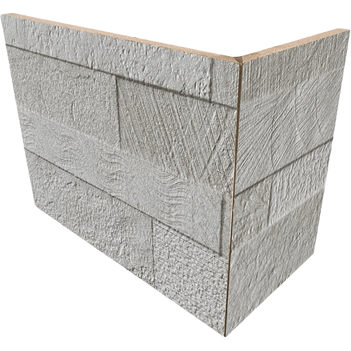 Moralis 3D White Outside Corner Porcelain Tile