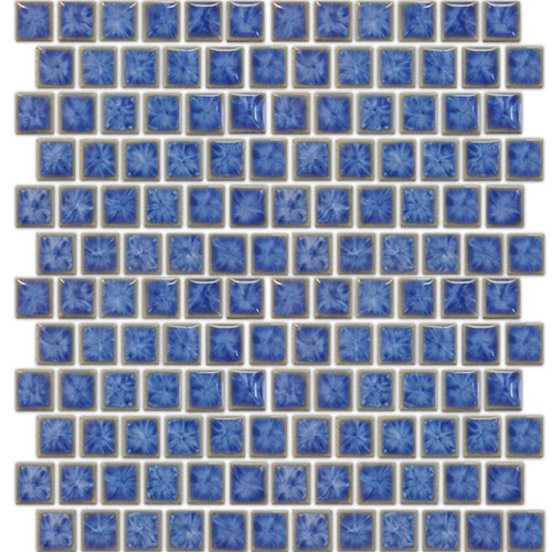 TNT 1 x 1 Crystal Blue Mosaic Tile