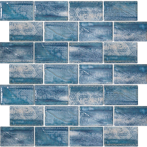 Tokyo 2 x 3 Icy Blue Mosaic Tile