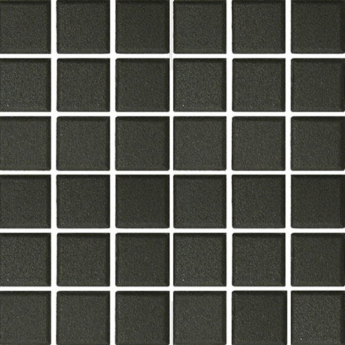 Unglazed 2 x 2 Black Mosaic Tile