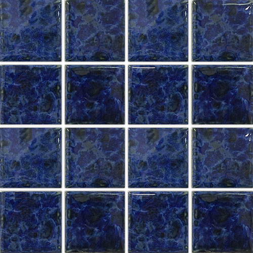 Veniz 3 x 3 Navy Blue Mosaic Tile