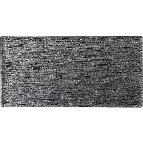 Embrace Black Silver 4x9 Glass Tile