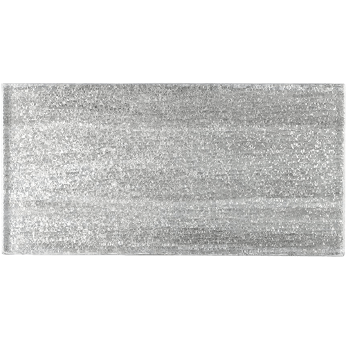 Embrace Silver 4x9 Glass Tile