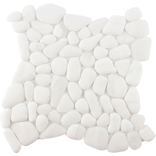 OasisGlass White Frosted Glass Tile