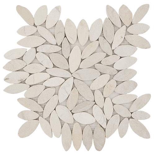 Pebblestone Flower Lovina White Natural Stone