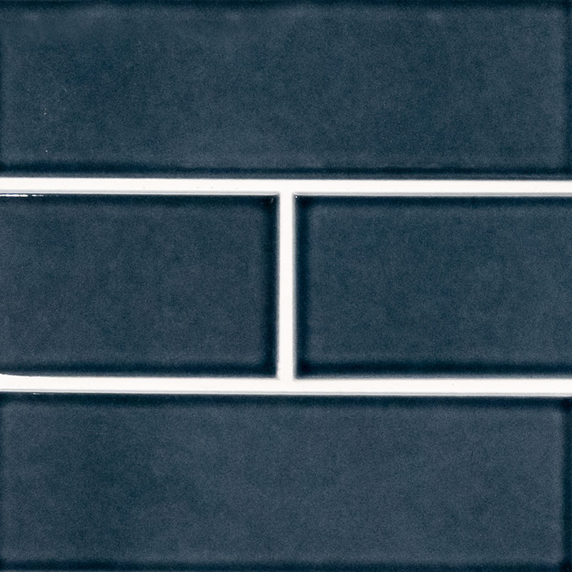 Ceramic tile in Bay Blue 4x12 Glazed