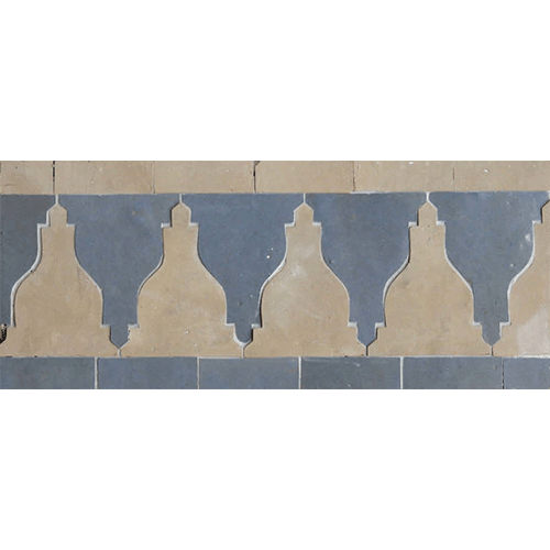 Zellige Border Ouzoud Clay Moroccan Tile