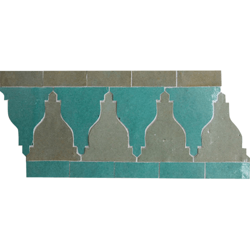 Zellige Border Ouzoud Poseidon Moroccan Tile