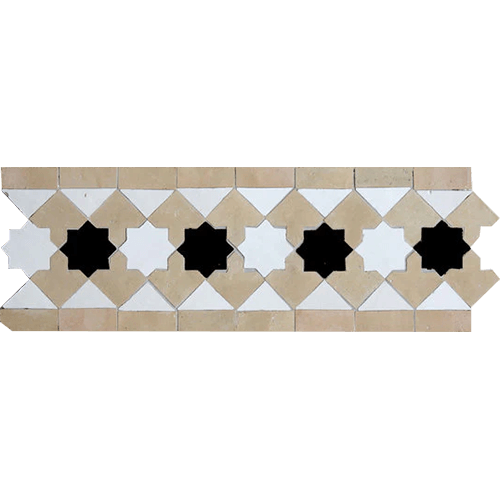 Zellige Border Todra Clay Moroccan Tile