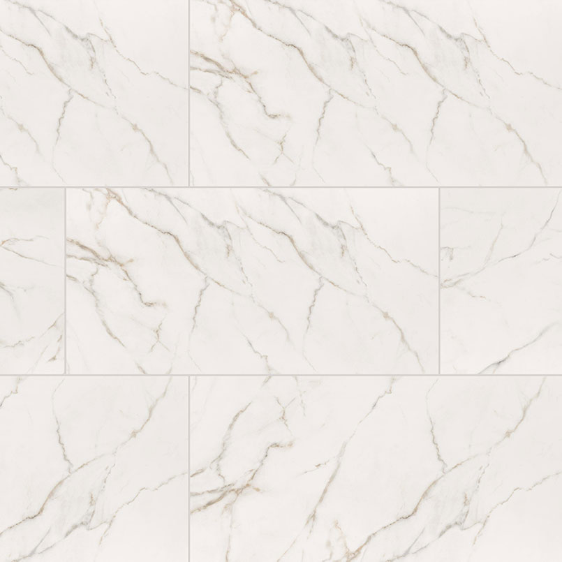 Porcelain tile in Kaya Calacatta Lucca 12x24 Matte