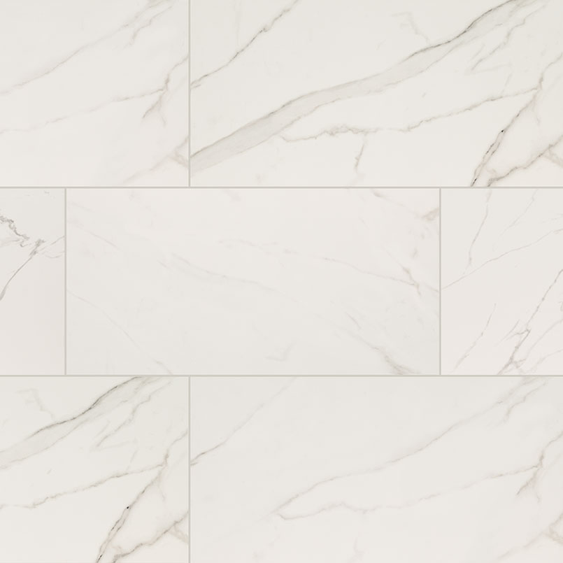 Porcelain tile in Kaya Calacatta Venato 12x24 Matte