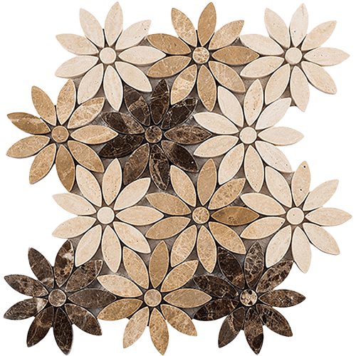 Bouquette Chestnut Blossoms Porcelain Tile