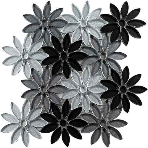 Bouquette Floral Greys Porcelain Tile