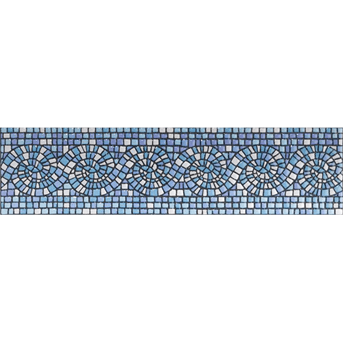 Captain Riptide Glacier Blue 2"x7-7/8" Ceramic Wall Trim