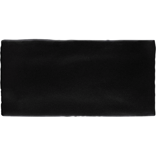 Castillo Matte Black 3"x6" Ceramic Wall Tile
