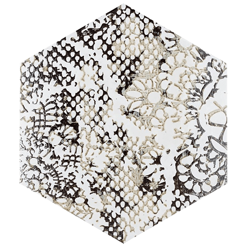 Inedita Hex White 9-7/8"x11-1/4" Porcelain F/W Tile