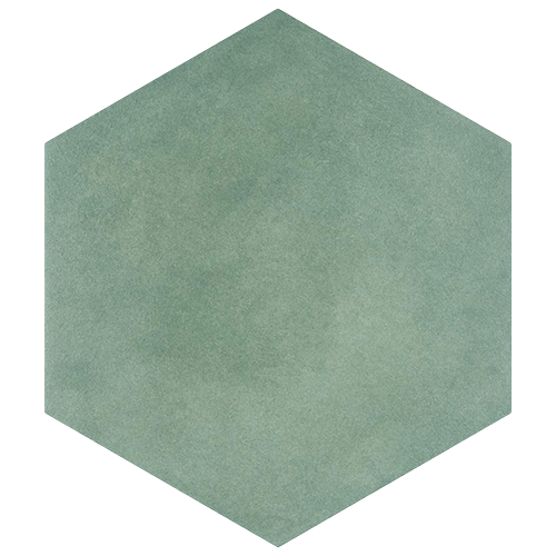 Matter Hex Green 7-7/8"x9" Porcelain F/W Tile