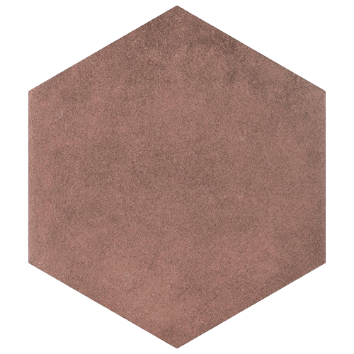 Matter Hex Red 7-7/8"x9" Porcelain F/W Tile