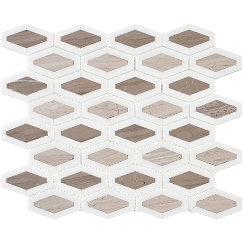 Garden Party Espresso Tan Porcelain Tile
