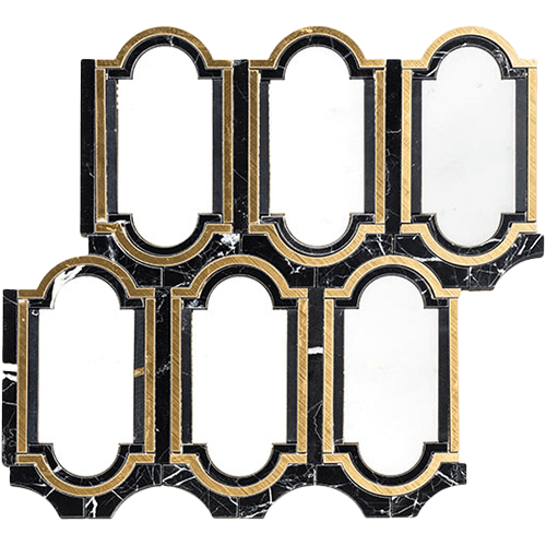 Italiano Venetian Gilded Porcelain Tile