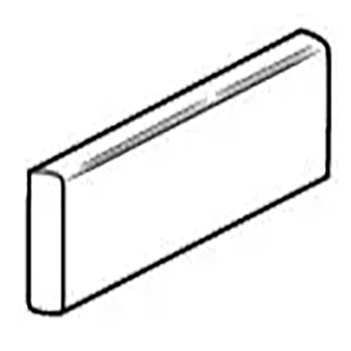 Block Negro Bright 2" x 10" Surface Bullnose