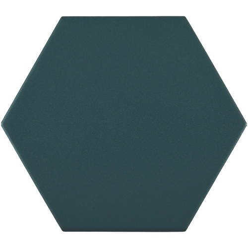 Block Verde Hexagon Matte 5" x 6"