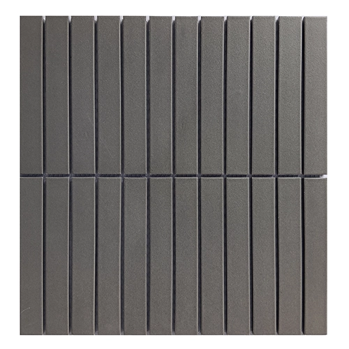 CC Porcelain Taupe Stacked 12" x 12" Mosaic
