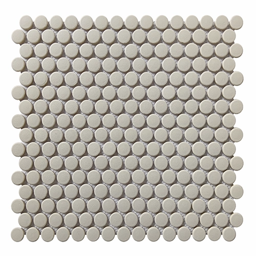 CC Porcelain Tender Gray Penny 12" x 12" Mosaic