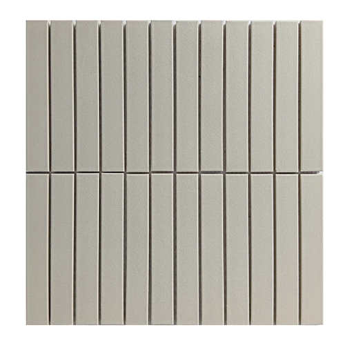 CC Porcelain Tender Gray Stacked 12" x 12" Mosaic