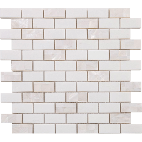 Diana Brick Thassos 11.75" x 11.75" Mosaic Tile