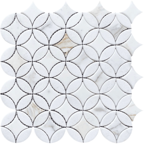 Embrace Calacatta Gold 12.75" x 12.75" Mosaic Tile
