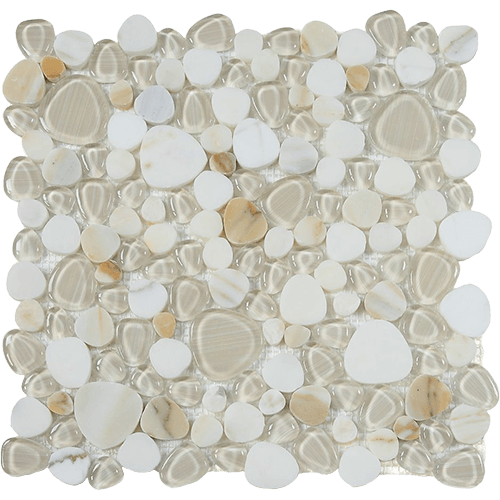 Peach Calacatta Gold 12" x 12" Mosaic Tile