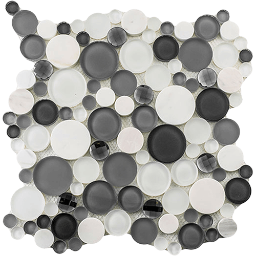 Symphony Bubble Grey Frizz Tile