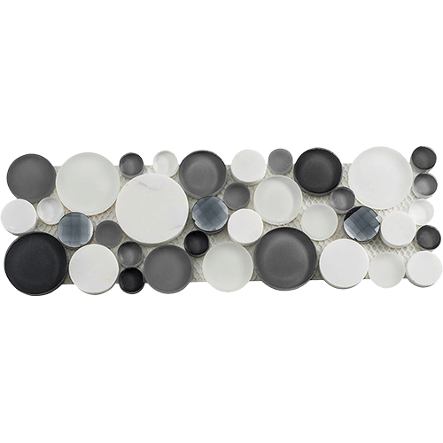 Symphony Bubble Listello Grey Fizz Trim