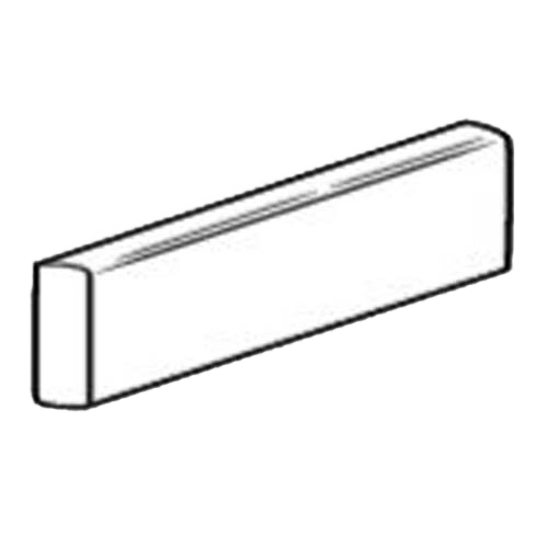 Lassa White Bright 6" x 18" Bullnose