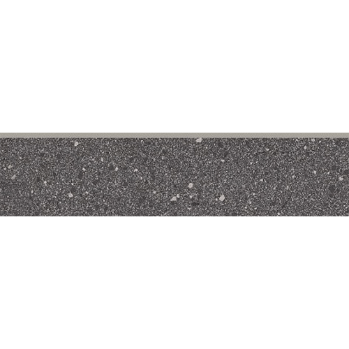 Rock 2009 Flat Black Bullnose 3" x 12" Porcelain Trim