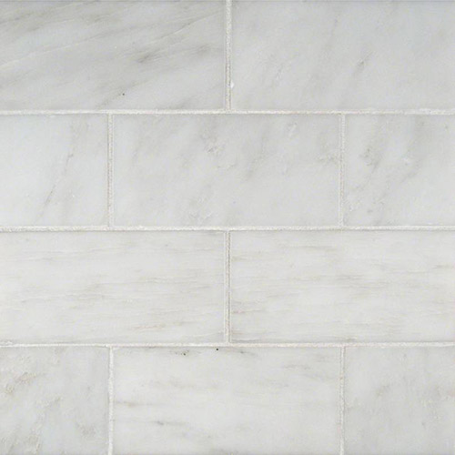Marble tile in Arabescato Carrara 3x6