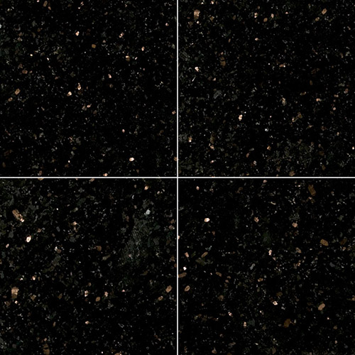 Granite Tile in Black Galaxy