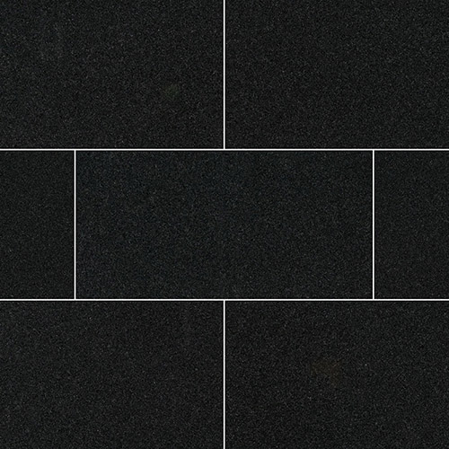 Granite tile in Premium Black 12x24 Honed