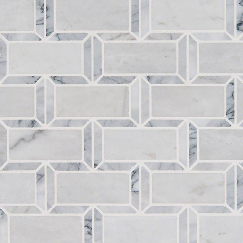 Arabescato Carrara Framework Mosaic