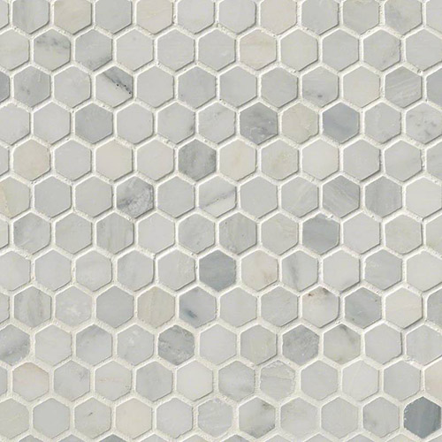 Arabescato Carrara Hexagon Mosaic