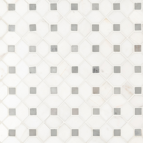 Bianco Dolomite Dotty Mosaic