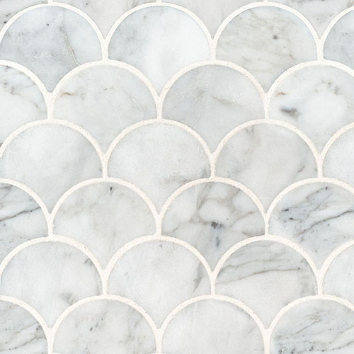 Calacatta Blanco Scallop Mosaic