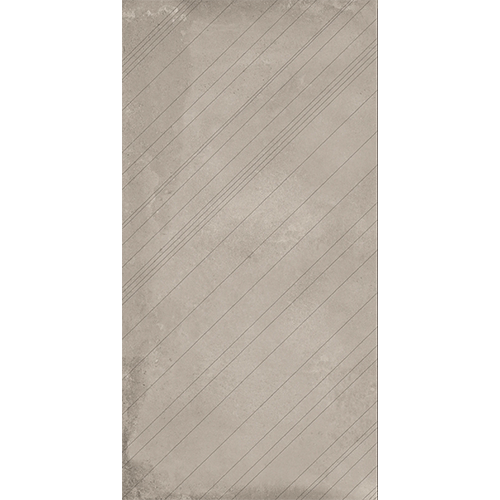 Borigni Diagonal Left 18" x 35" Beige Porcelain Tile