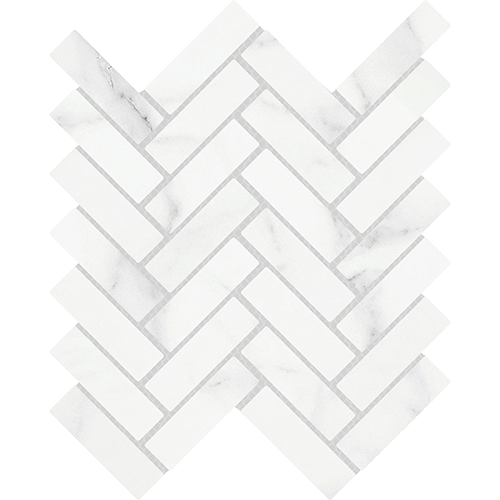 Contessa Herringbone Solid 9" x 11" Dama Porcelain Tile