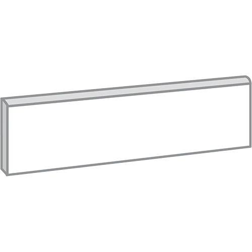 Porto II Polished Surface Bullnose 3" x 12" Porcelain Trim