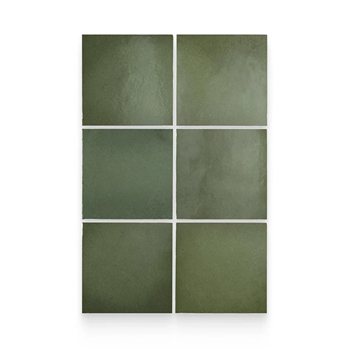 Artisan 5" x 5" Malachite Matte Square
