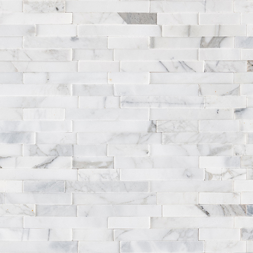 Calacatta Cressa Interlocking 3D Peel & Stick Mosaic