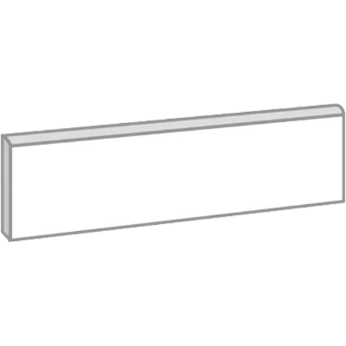 Catch Matte Single Bullnose 4" x 16" Short Side Porcelain Trim